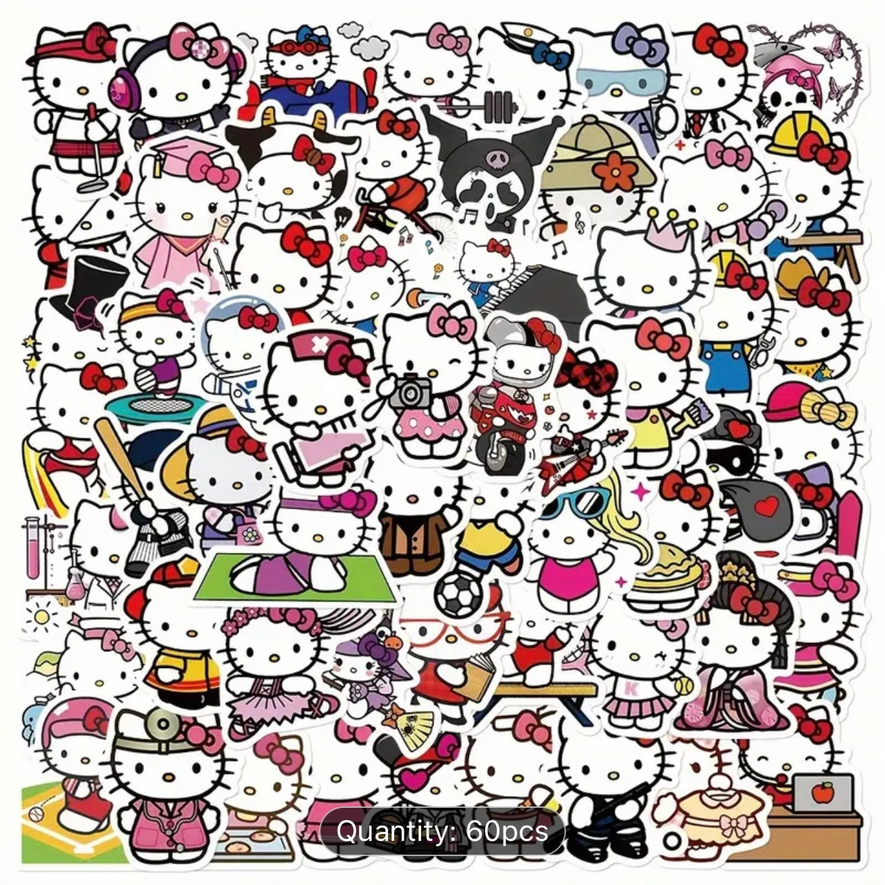 Hello Kitty Stickers 60 Pcs