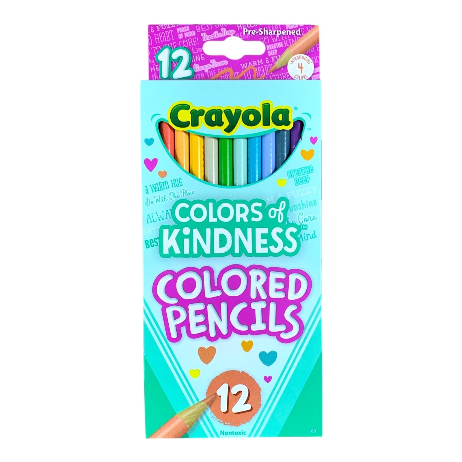 Crayola Colors of Kindness Colored Pencils 12 Colors || الوان كرايولا خشبية كولورز اوف كايندنس ١٢ لون