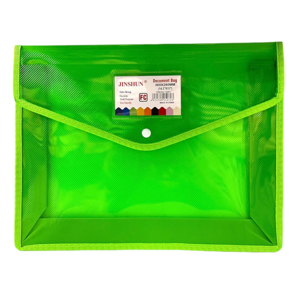 A&T Colored FC Files Transperant Green Color || ملفات بلاستيك فلسكاب شفاف لون اخضر