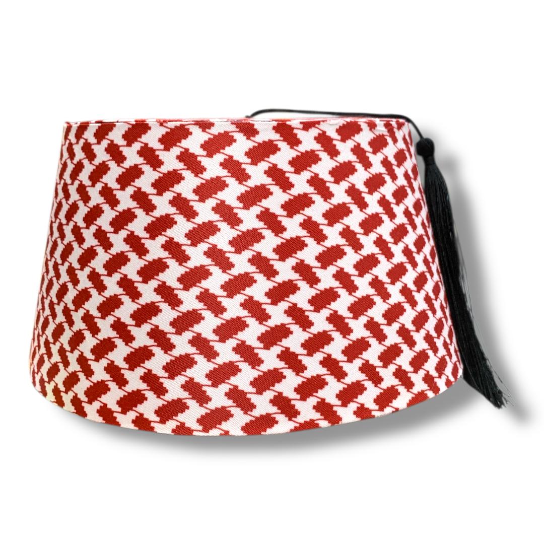 Tarboosh Shmagh Print Kids Costume || طربوش شكل شماغ للاطفال