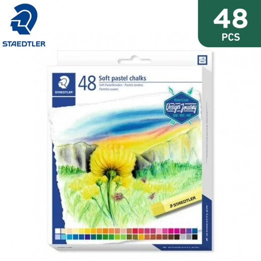 Staedtler Karat Soft Pastel Chalks - Assorted Colours (Pack of 48) || الوان باستيل ناعمه ستدلر ٤٨ لون