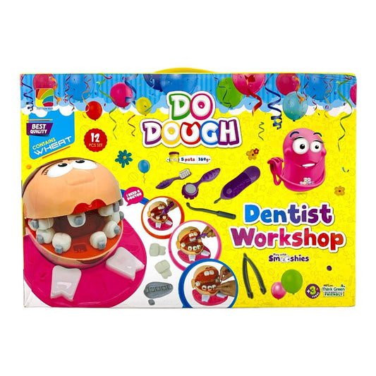 Do Dough Dentist Workshop Girl Dough Set 12pcs || مجموعة طين صلصال طبيب الاسنان بناتي ١٢ قطعة