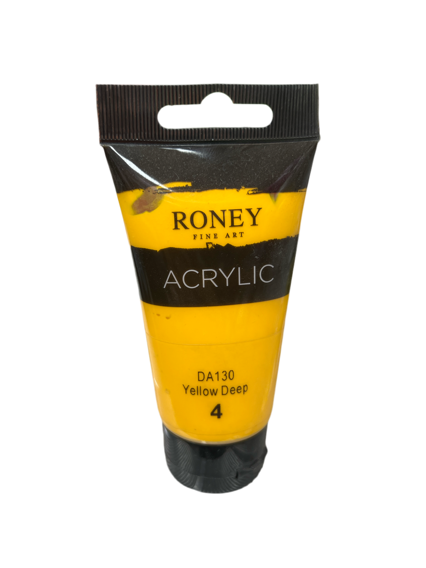 Roney Acrylic Color 75 ml Yellow Deep || الوان اكريليك روني ٧٥ مل لون اصفر عميق