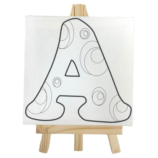 English Alphabet Printed Canvas 10 x 10 cm 27 pcs Set || مجموعة لوحات رسم كانفاس احرف انجليزية ١٠*١٠ سم ٢٧ حبة