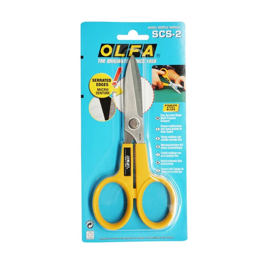 Olfa 7-Inch SCS-2 Serrated-Edge Stainless Steel Scissors || مقص اولفا ستيل مسنن ٧ انش