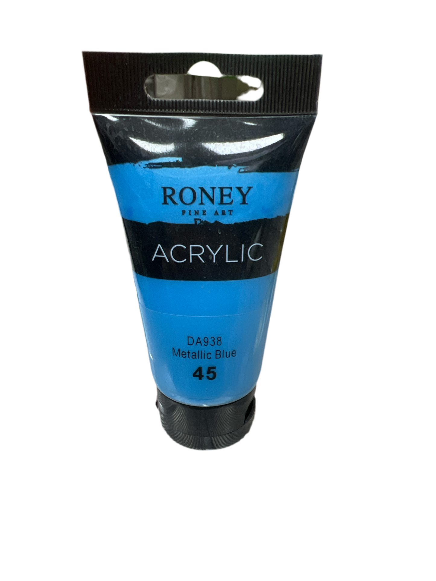 Roney Acrylic Color 75 ml Metallic Blue || الوان اكريليك روني ٧٥ مل لون ازرق ميتاليك