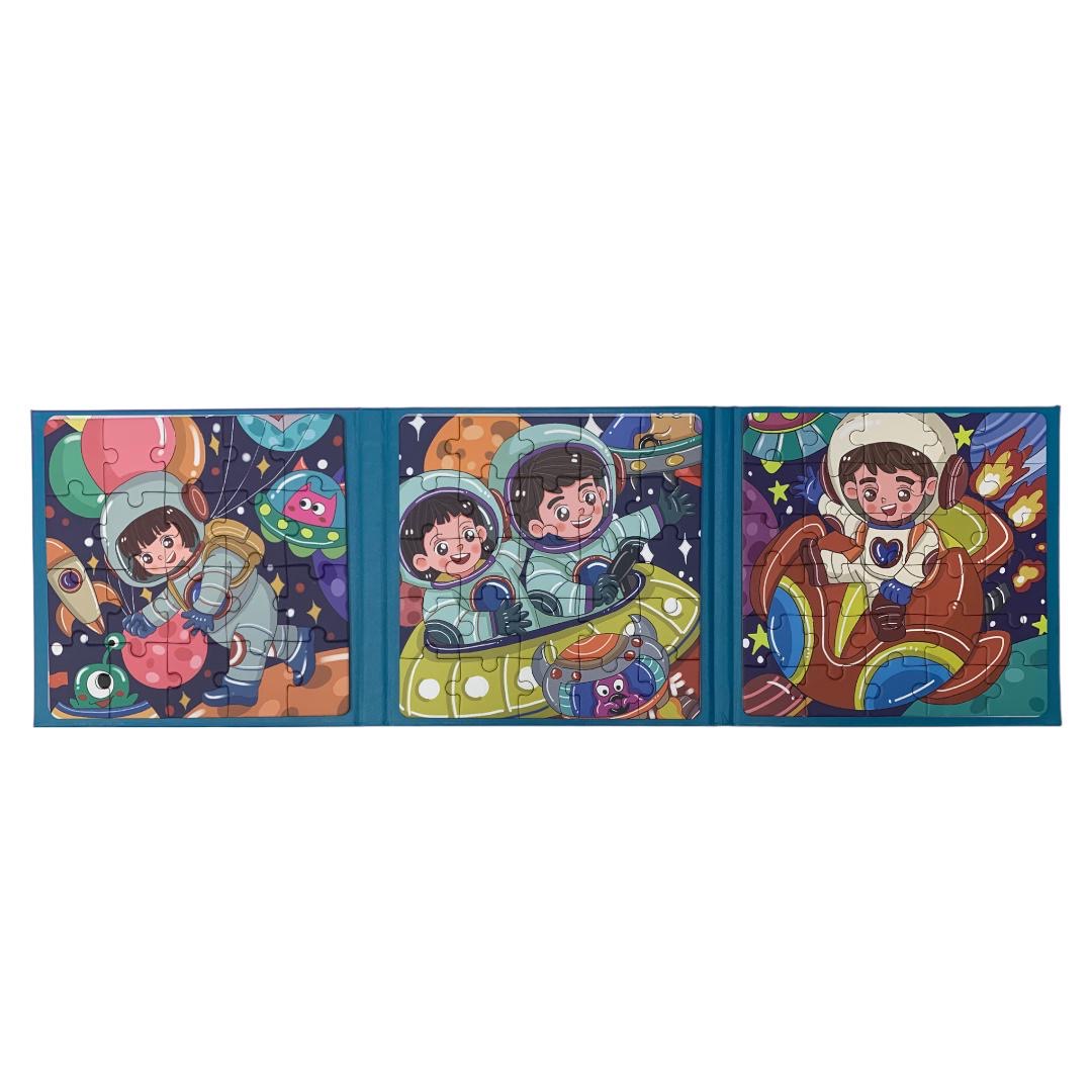 Leveled Puzzle 4 Step 75 Pcs 3 in 1 || بازل قصة ٣ في ١ عدد ٧٥ قطعة