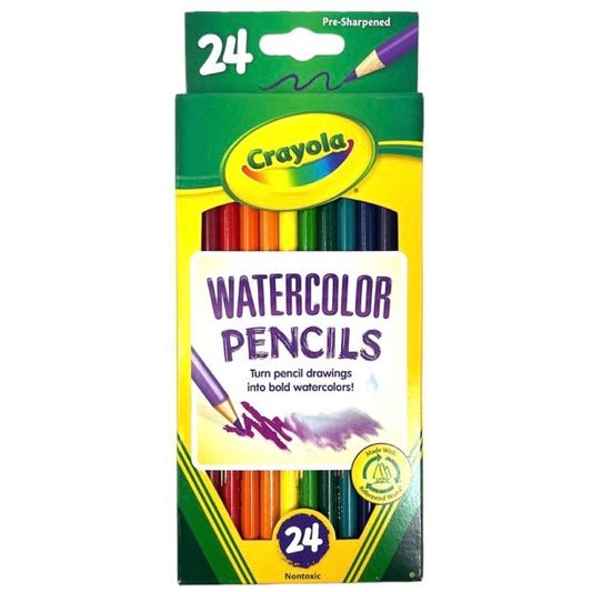 Crayola Watercolor Pencils 24 Colors || الوان خشبية مائية كرايولا ٢٤ لون 
