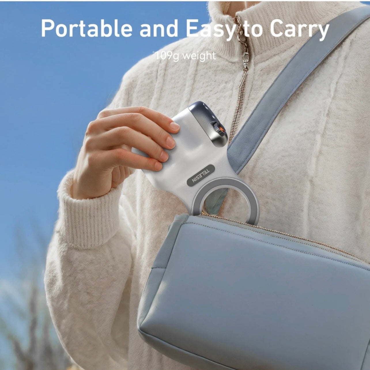 SMQ Magnetic Phone Camera Handle Grip – Model P1-MP-10 || مقبض كاميرا للهاتف بتقنية التثبيت المغناطيسي من TELESIN SMQ– الموديل P1-MP-10