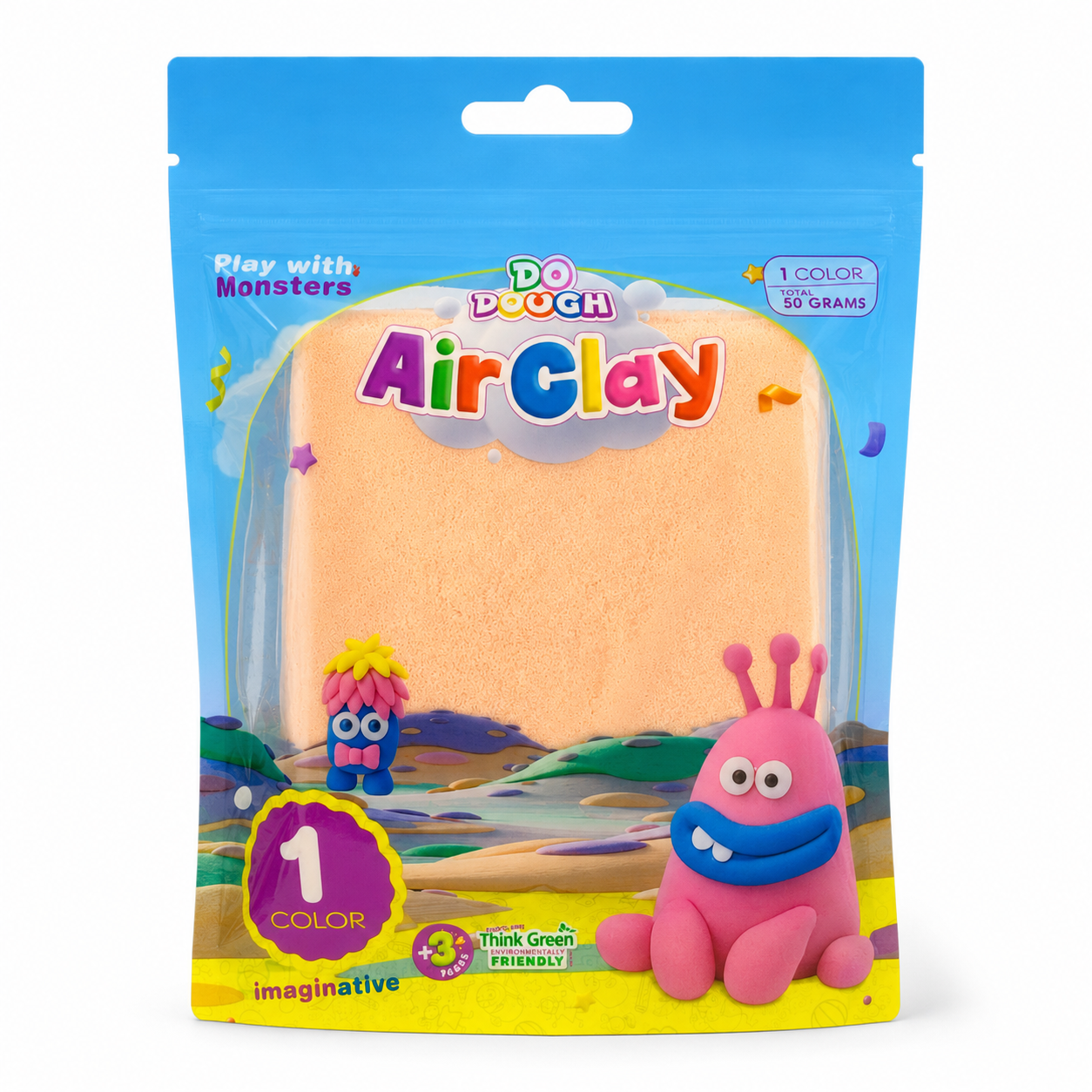 Do Dough Air Clay 50 Grams Peach || طين قطني دو دوه 50 جرام مشمشي