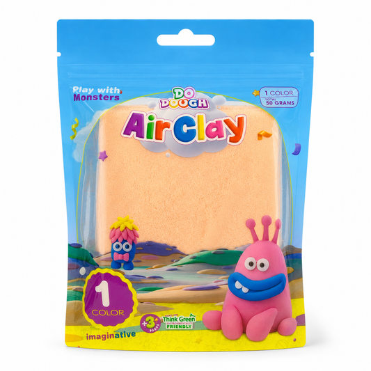 Do Dough Air Clay 50 Grams Peach || طين قطني دو دوه 50 جرام مشمشي