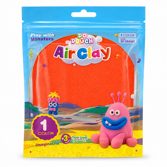 Do Dough Air Clay 50 Grams Orange || طين قطني دو دوه 50 جرام برتقالي