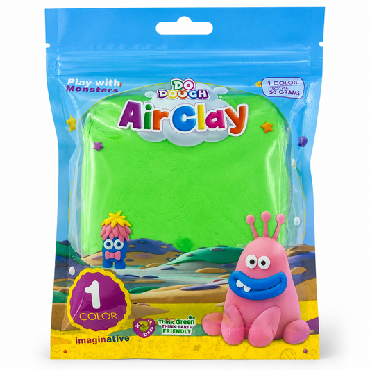 Do Dough Air Clay 50 Grams Green || طين قطني دو دوه 50 جرام اخضر
