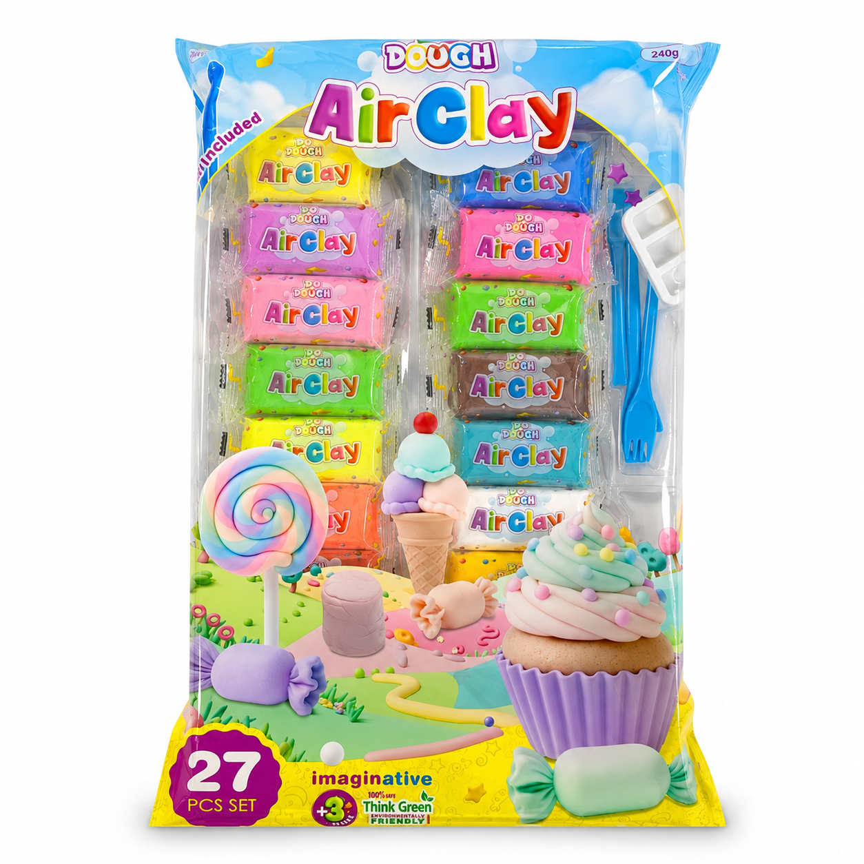 Do Dough Air Clay 24 Colors || مجموعة دو دوه طين قطني 24 لون