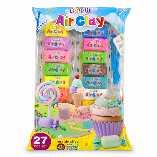 Do Dough Air Clay 24 Colors || مجموعة دو دوه طين قطني 24 لون