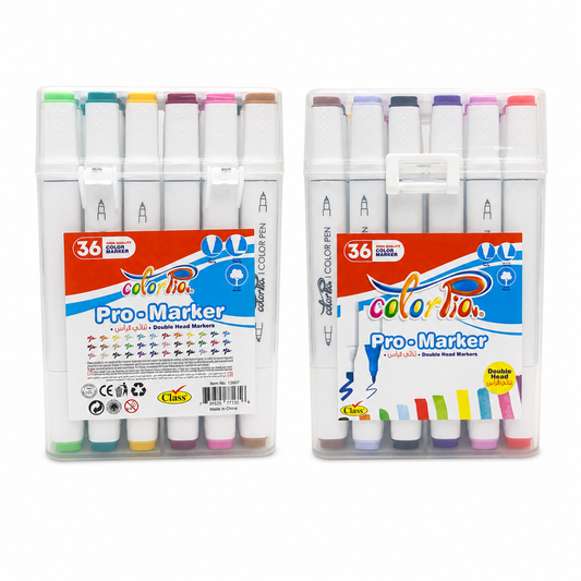 Colorpia Color Marker Double Tip 36 Colors || الوان كولور ماركر كولوربيا 36 لون راسين