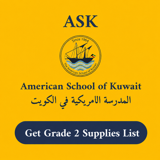 ASK American School of Kuwait Stationery supply list Grade 2