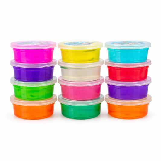 Crystal Color Mud Slime 12 Colors || سلايم كريستال ملون شفاف 12 لون