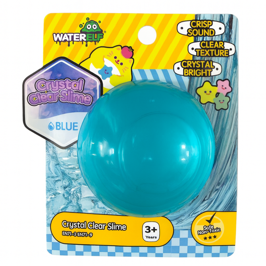Water Elf Crystal Clear Slime Blue || واتر الف سلايم كريستال لون ازرق