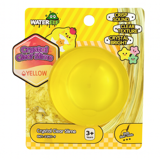 Water Elf Crystal Clear Slime Yellow || واتر الف سلايم كريستال لون اصفر