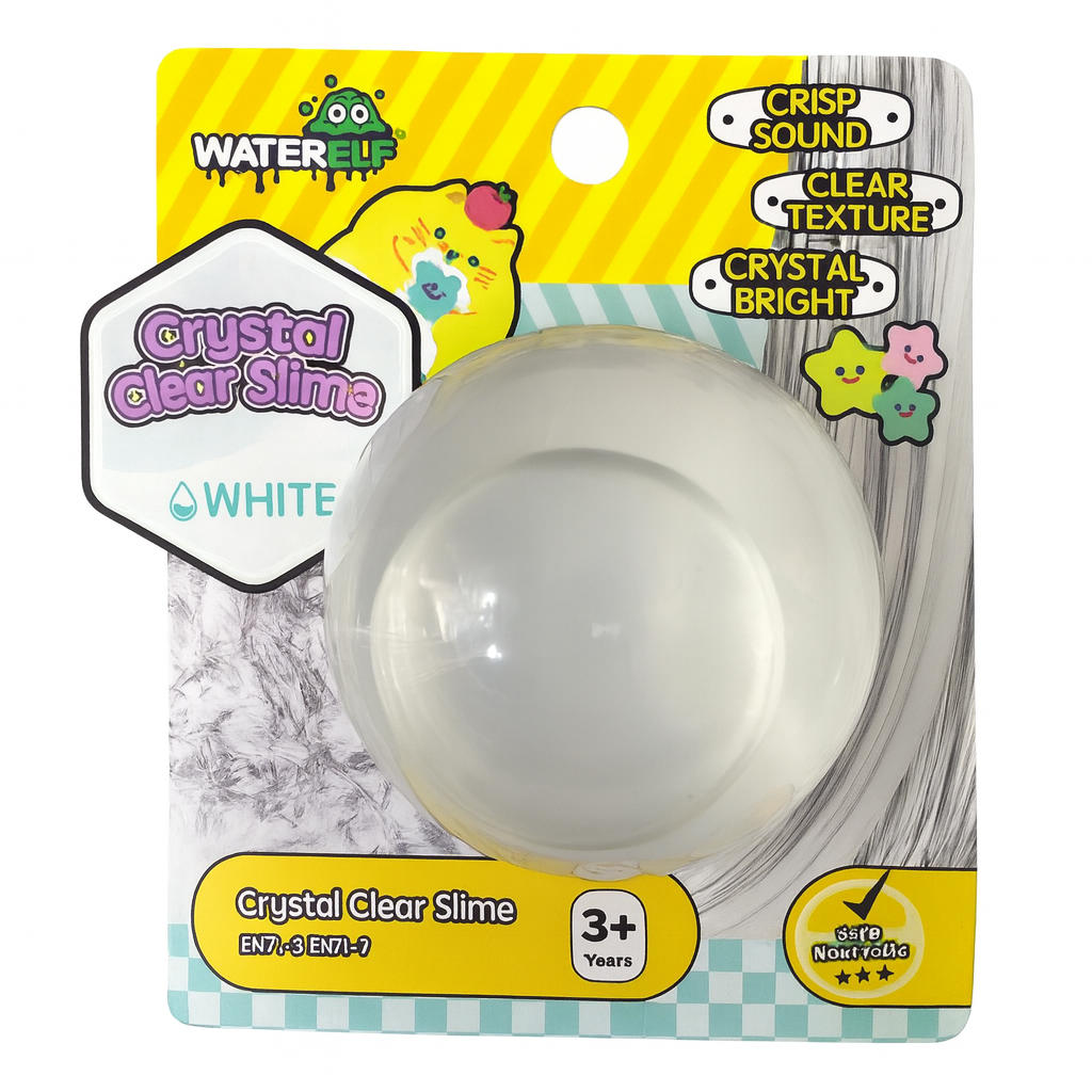 Water Elf Crystal Clear Slime White || واتر الف سلايم كريستال لون ابيض