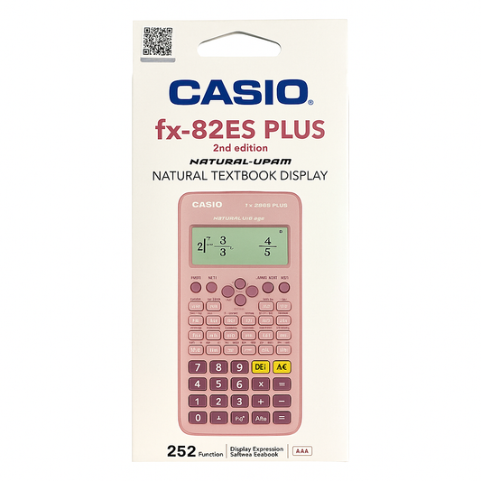 Casio Calculator 82 ES Plus Pink Color || الة حاسبة كاسيو 82 اي اس لون وردي
