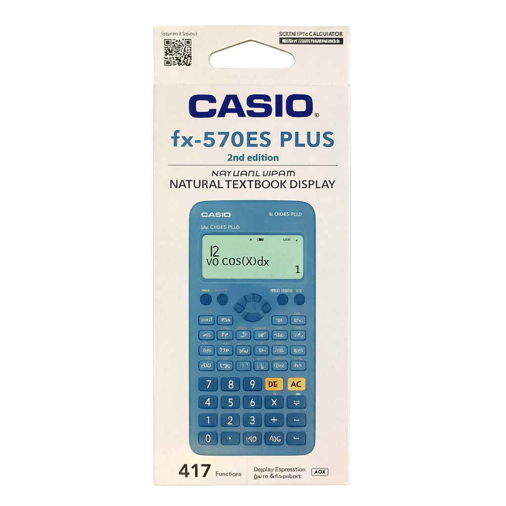Casio Calculator 570 ES Plus Blue Color || الة حاسبة كاسيو 570 اي اس لون أزرق