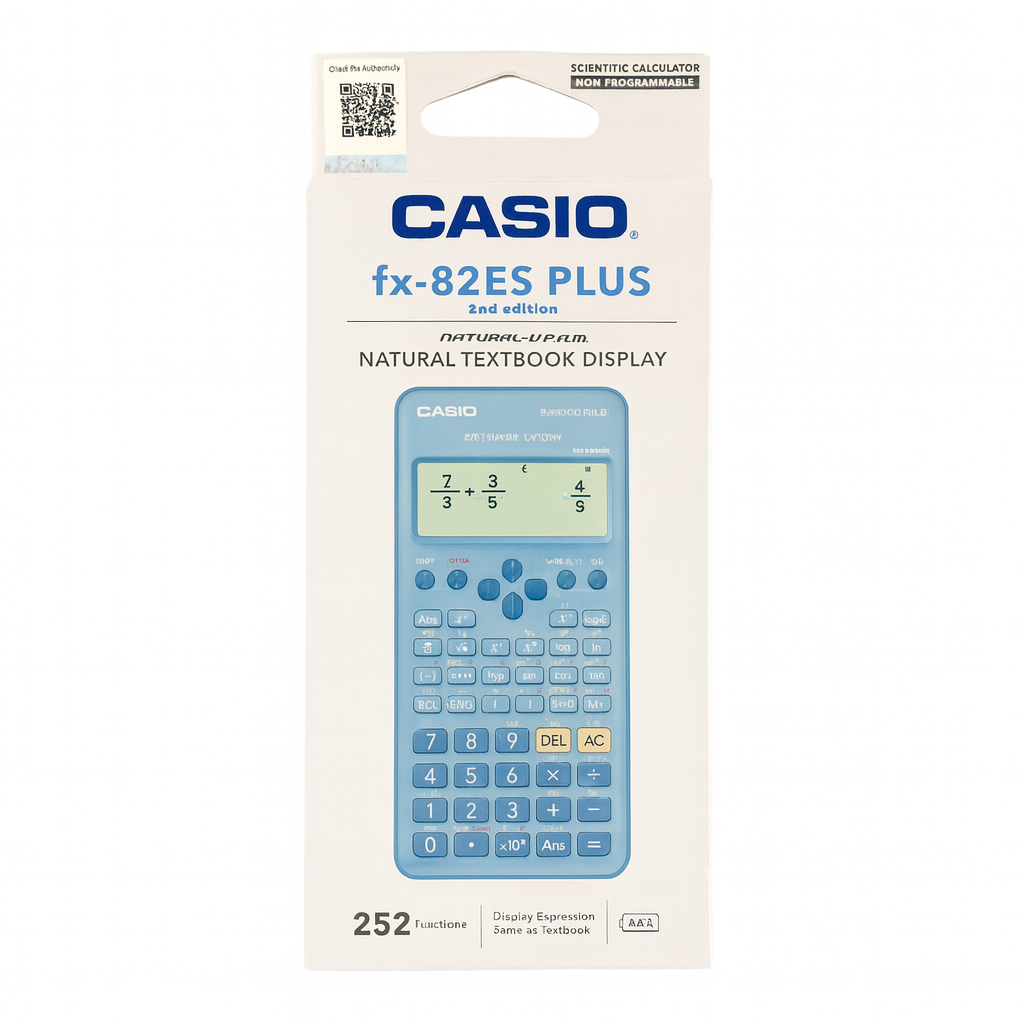Casio Calculator 82 ES Plus Blue Color || الة حاسبة كاسيو 82 اي اس لون ازرق