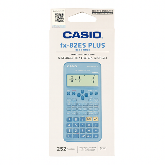 Casio Calculator 82 ES Plus Blue Color || الة حاسبة كاسيو 82 اي اس لون ازرق