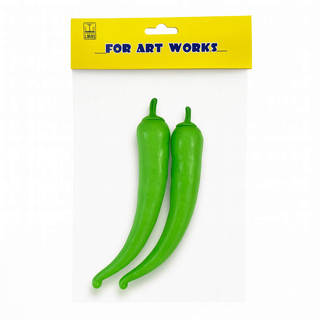 Foam Pack Big Green Hot Peppers || اشكال فلين فلفل اخضر كبير