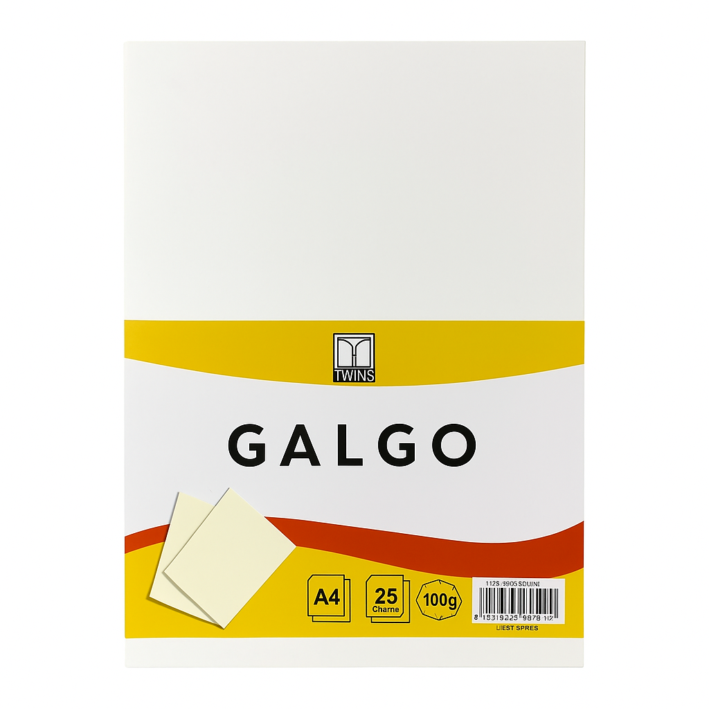 Twins Off White GALGO 100g A4 Paper 25 Sheets || ورق جالجو مراسلات 100 جرام باكيت 25 ورقة لون ابيض