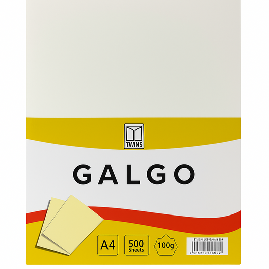 Twins Off White GALGO 100g A4 Paper 500 Sheets || ورق جالجو مراسلات 100 جرام باكيت 500 ورقة لون ابيض
