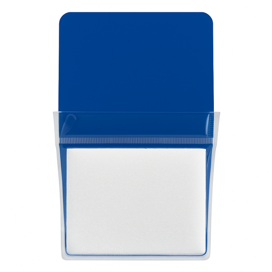 Whiteboard File with Magnet Blue Color Size L 16 x 20  cm || L ملف جيب بلاستيك مع مغناطيس للسبورة لون ازرق مقاس 20*16 سم