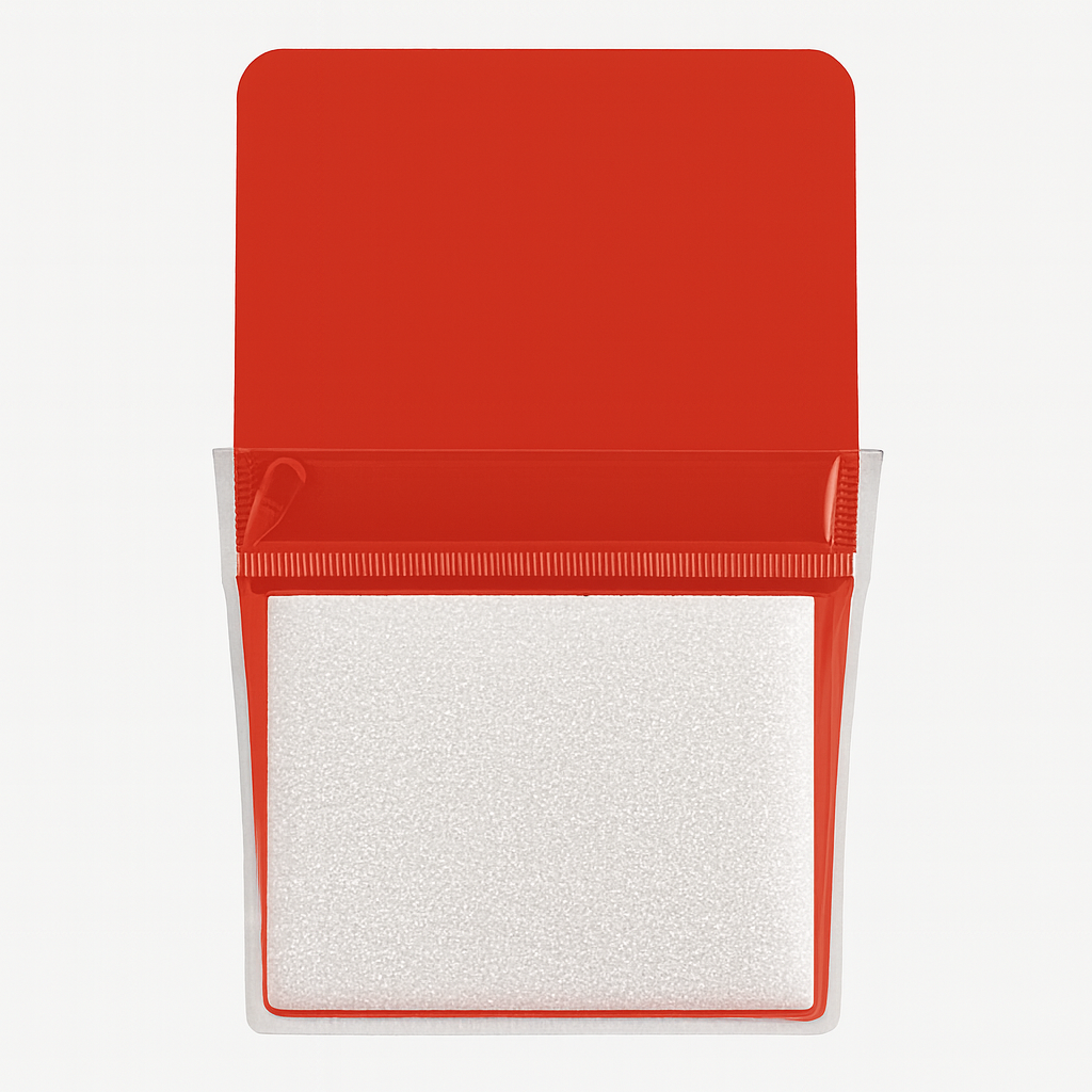 Whiteboard File with Magnet Red Color Size L 16 x 20  cm || L ملف جيب بلاستيك مع مغناطيس للسبورة لون أحمر مقاس 20*16 سم