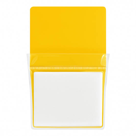 Whiteboard File with Magnet Yellow Color Size XL 24 x 30 cm || XL ملف جيب بلاستيك مع مغناطيس للسبورة لون أصفر مقاس 24*30 سم