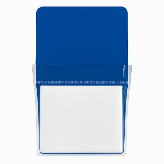 Whiteboard File with Magnet Blue Color Size XL 24 x 30 cm || XL ملف جيب بلاستيك مع مغناطيس للسبورة لون أزرق مقاس 24*30 سم
