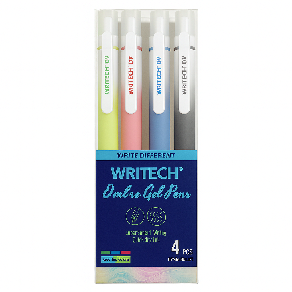 Writech Ombre Gel Pens 4 Pcs || اقلام جل كبس اومبريه رايتك 4 لون