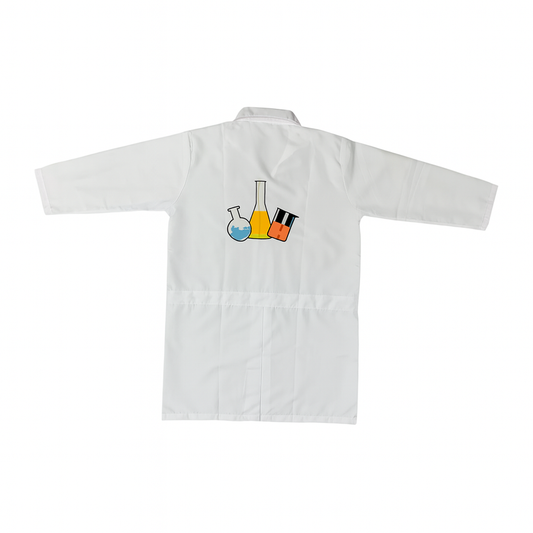Lab Coat With Logo || لاب كوت بالطو علوم بنقشة