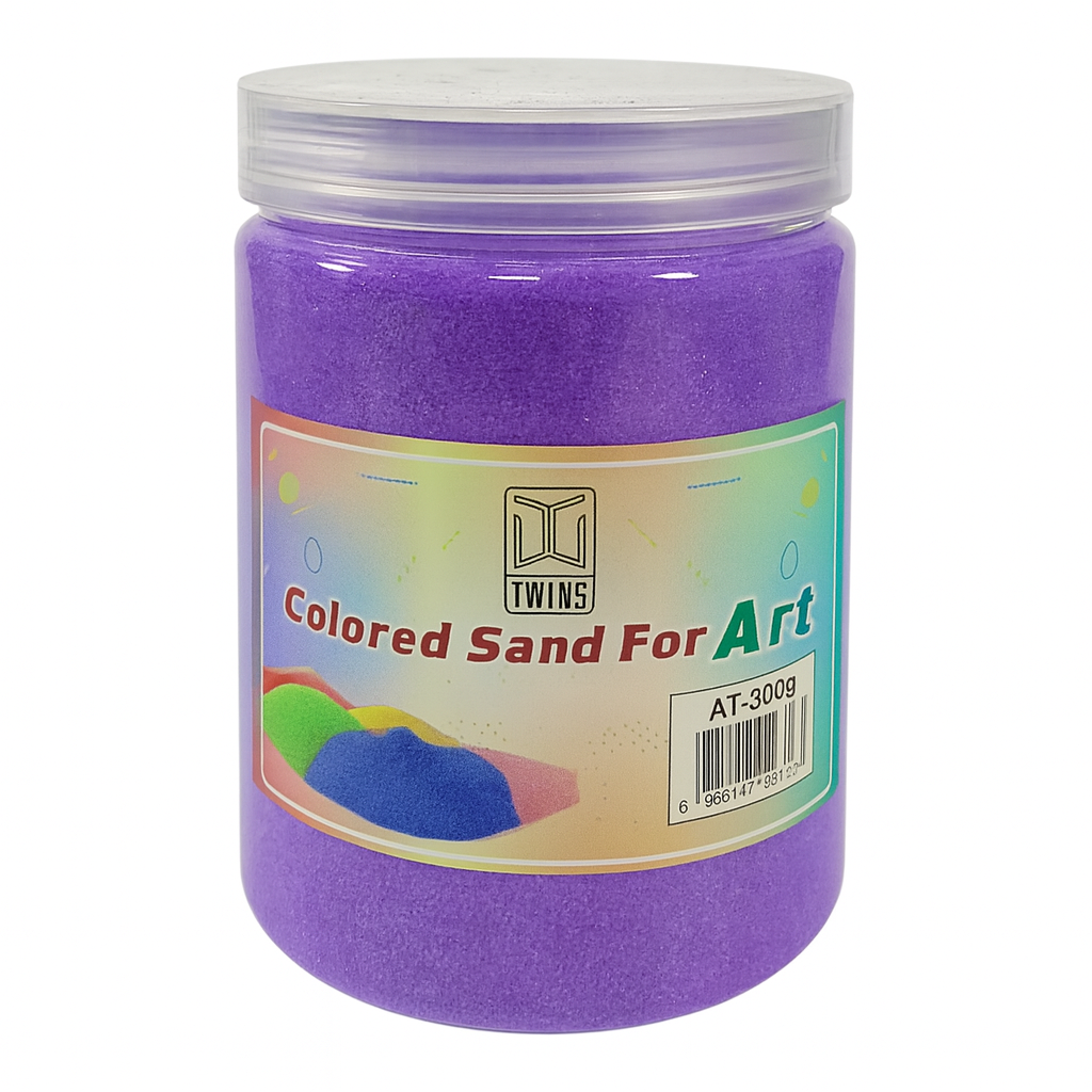A&T Purple Sand Large Size 300 g || رمل ملون اي اند تي كبير 300ج لون بنفسجي
