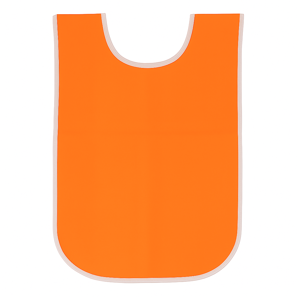Orange Sleeveless Apron for Kids || مريول صدرية رسم للاطفال لون برتقالي