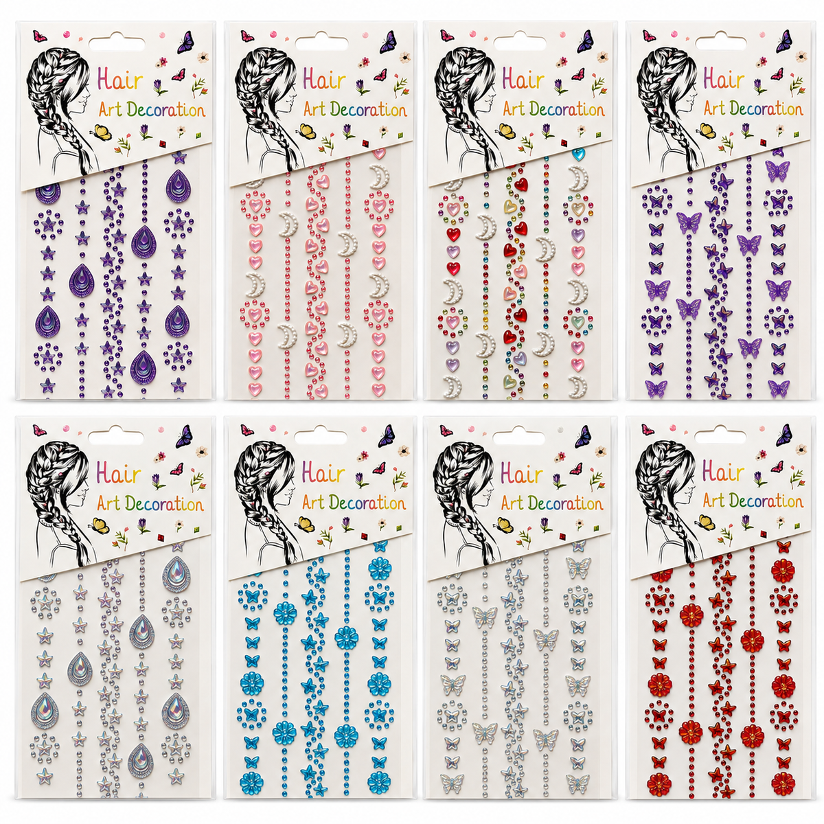 Bedazzeled crystal Stickers Assorted Colors #2 || ستيكرات كريستال الوان متنوعة #2