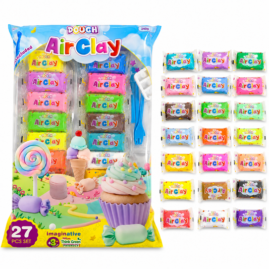 Do Dough Air Clay 24 Colors || مجموعة دو دوه طين قطني 24 لون