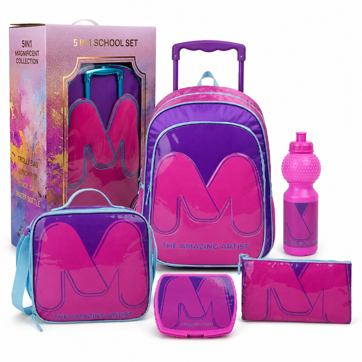 MOTTO CBPC2 5IN1 TROLLEY BOX SET 16" || طقم شنطة تروللي MOTTO CBPC2 5 في 1، 16 إنش