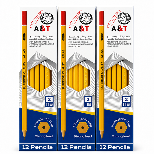 A&T Offer 2 +1 Free Pencil Packs || باكيج اقلام رصاص اي اند تي 2+1