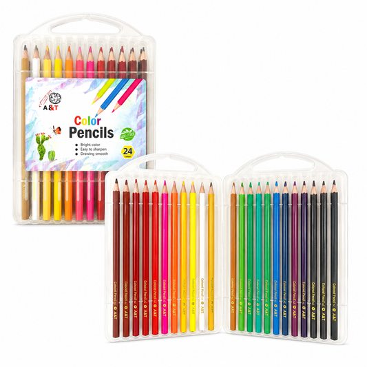 A&T Color Me Colored Pencils 24 Colors || الوان خشبية كولور مي⁩ ٢٤ لون