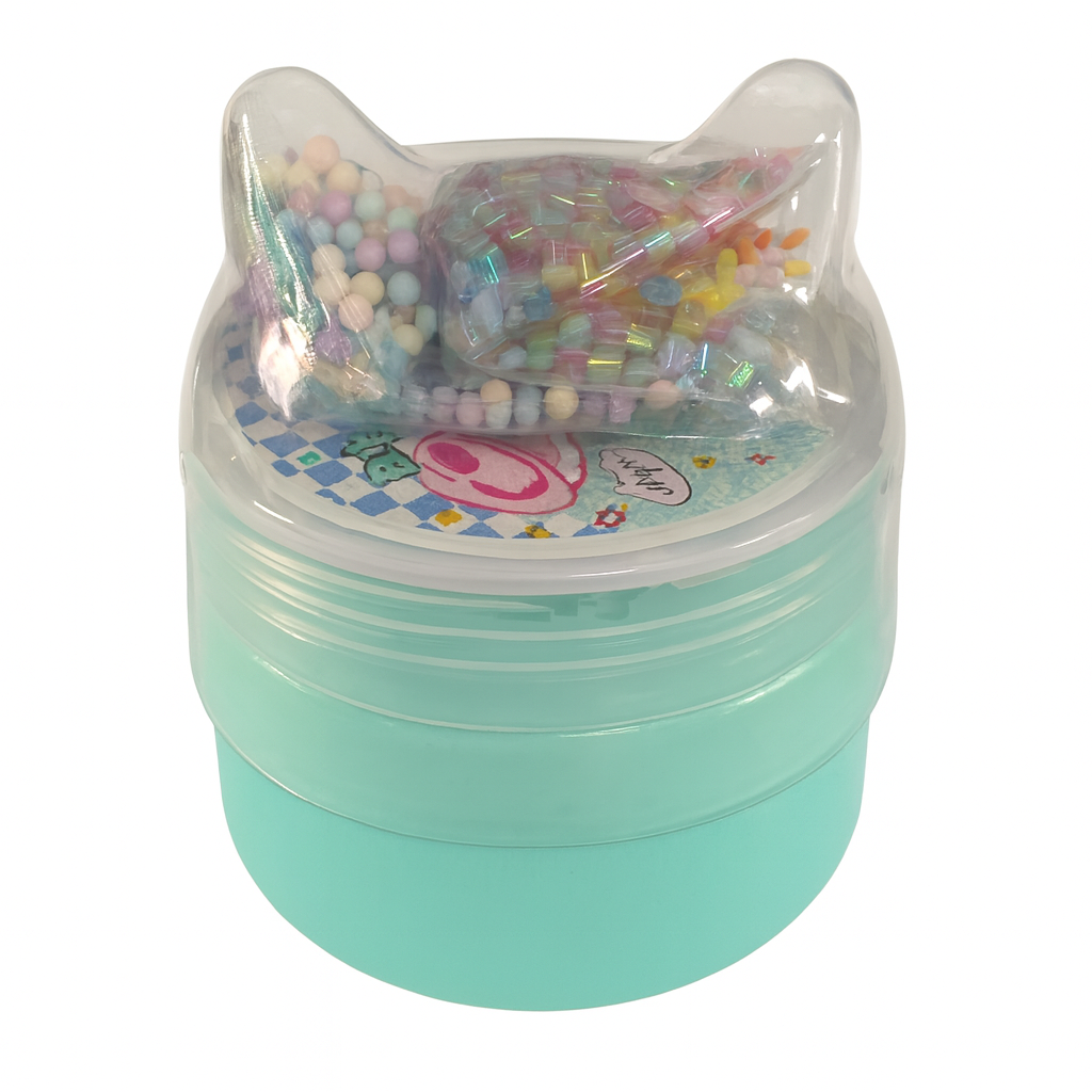 Fluffy Slime With Mix-ins #4 || سلايم فلافي مع حبيبات للخلط #4