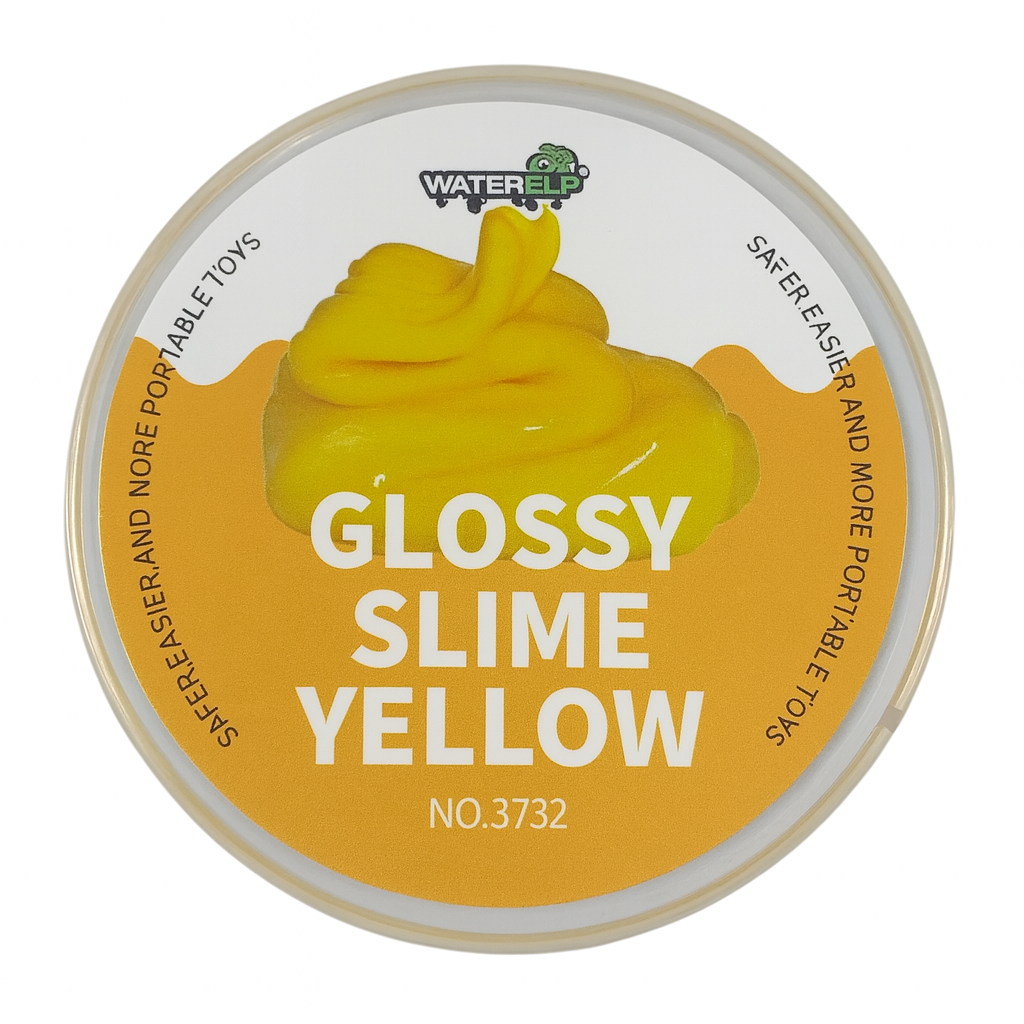 Water Elf Glossy Slime 120ml Yellow || سلايم 120 مل جلوسي لون أصفر