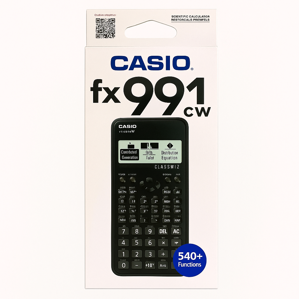 Casio Calculator fx-991 cw || اله حاسبة كاسيو العلمية الجديدة 991