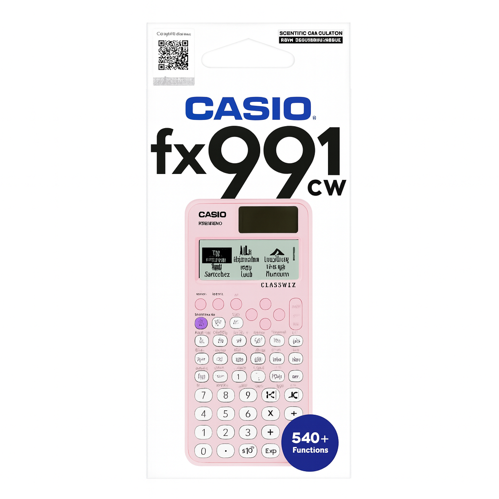 Casio Calculator fx-991 cw-pk || الة حاسبة كاسيو علمية جديدة 991 سي دبليو لون وردي