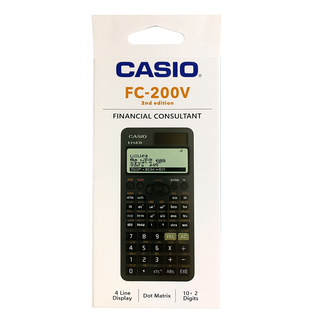 Casio FC-200V Financial Calculator || اله حاسبه كاسيو التمويلية اف سي 200